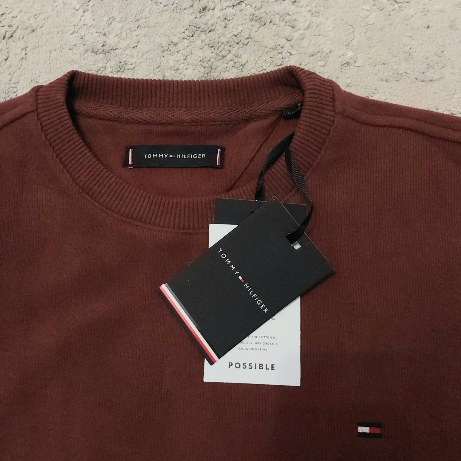 Bluza meska Tommy Hilfiger prążkowana L  3XL