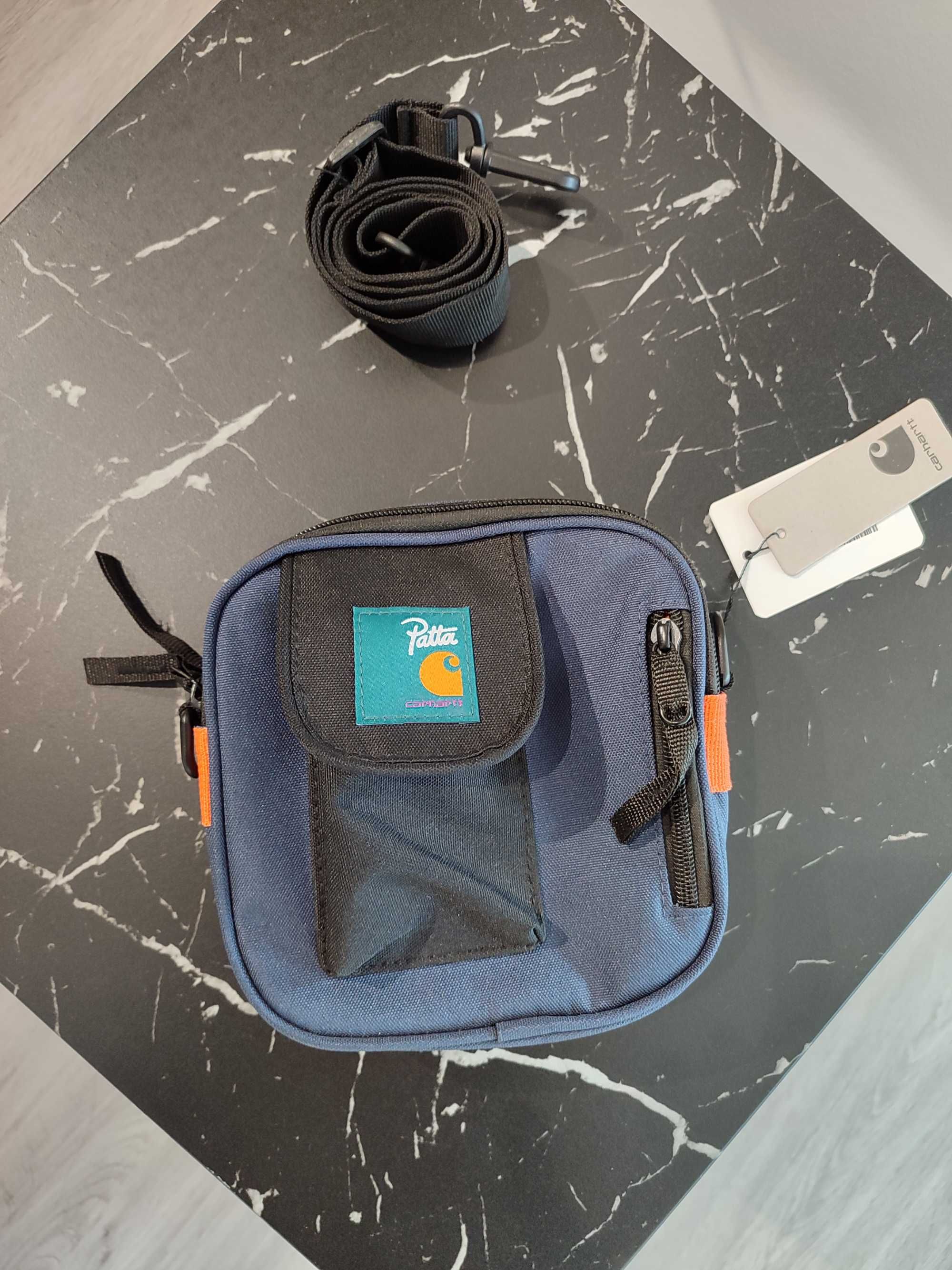 Сумка CARHARTT WIP X Patta Essentials Bag Dark Navy