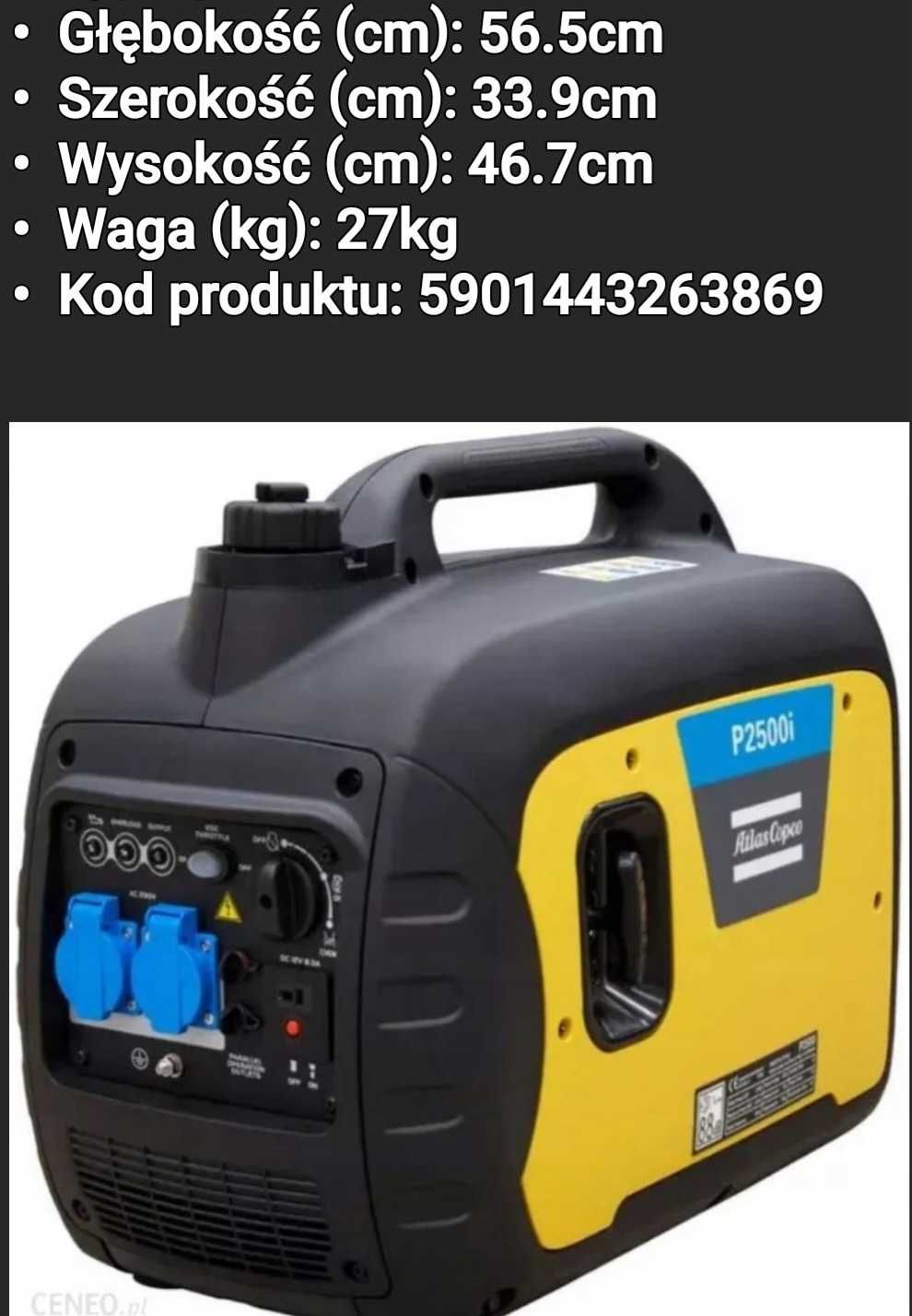 Agregat prądotwórczy Atlas Copco