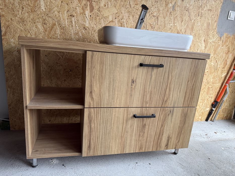 Szafka do łazienki ze zlewem 110 x 45 cm