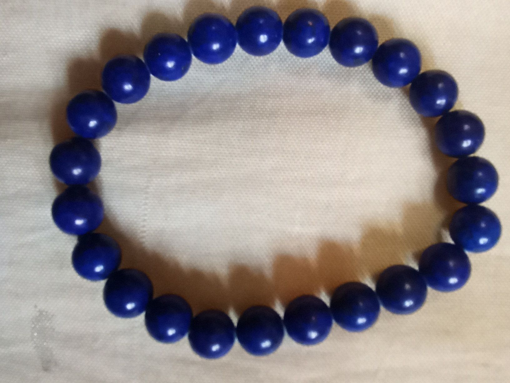 Pulseira de pedra natural lápis lazuli