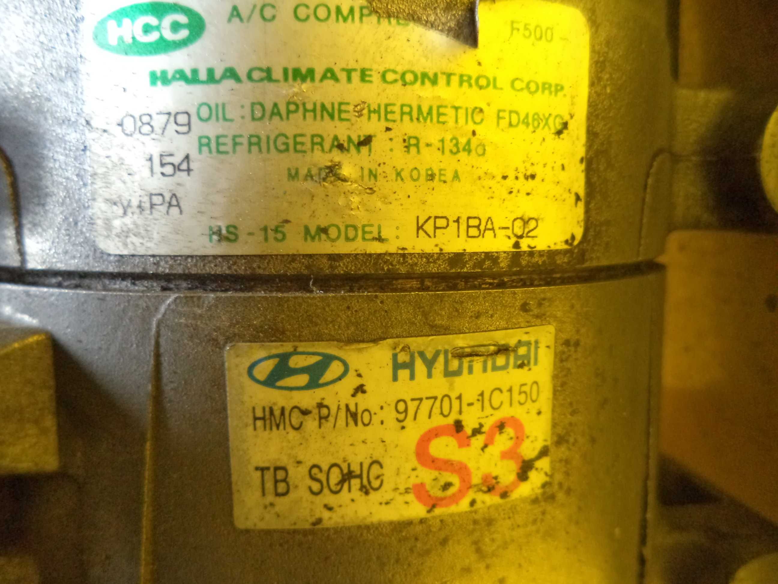 Компрессор кондиционера Hyundai Getz (1,3) Hyundai Accent (1,3-1,5)