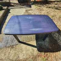 Stół ogrodowy tarasowy plastik 140x85
