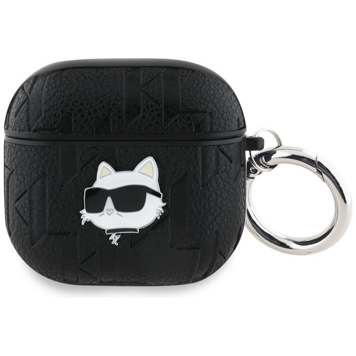 Etui Karl Lagerfeld Monogram Choupette   Head Do Airpods 4 Czarny