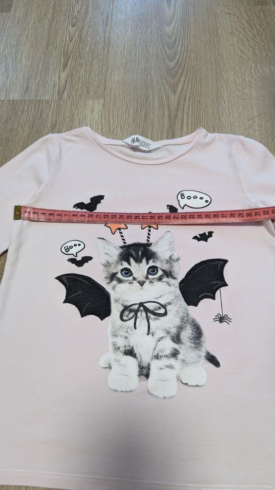 Кофта H&M на HALLOWEEN з кицькою на 6-8 років 122-128 см