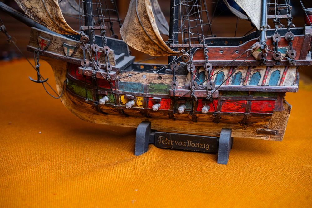 Stary model okrętu Peter von Danzig