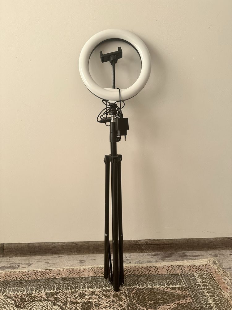 Lampa pierścieniowa statyw selfie led pilot