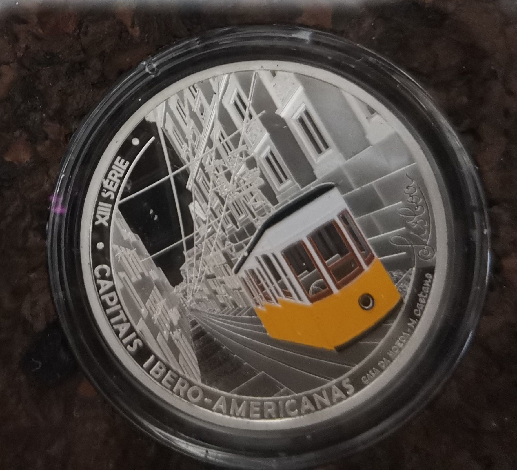 Portugal 2024 - Moeda prata 925° elétrico 7,5€ PROOF Lisboa Capitais I