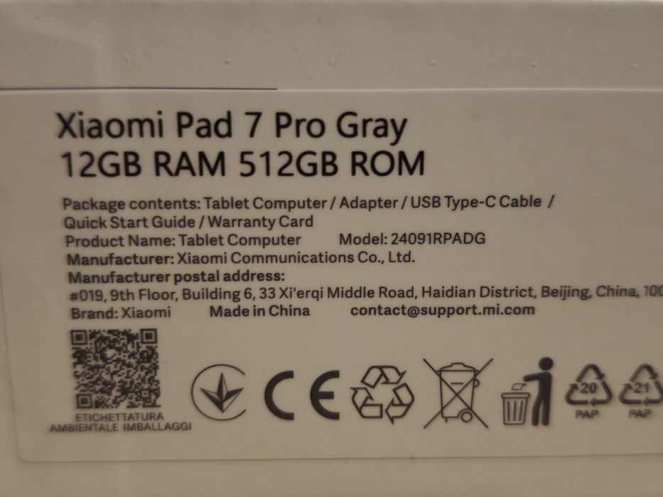 Xiaomi pad 7 Pro 12/512gb grey global version + оригинальный чехол  !