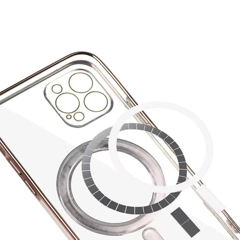 Etui do iPhone 15 MagSafe Case z osłoną aparatu fioletowe