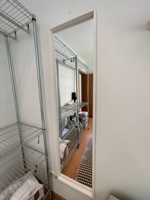 Espelho IKEA NISSEDAL com moldura branca