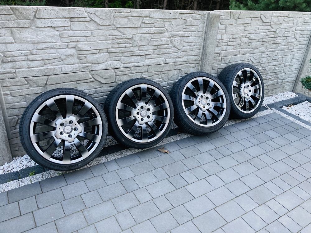 ALUSY felgi 19" Piękne 5x112 CLS MERCEDES CLK W 221 HYDROGRAFIKA opony