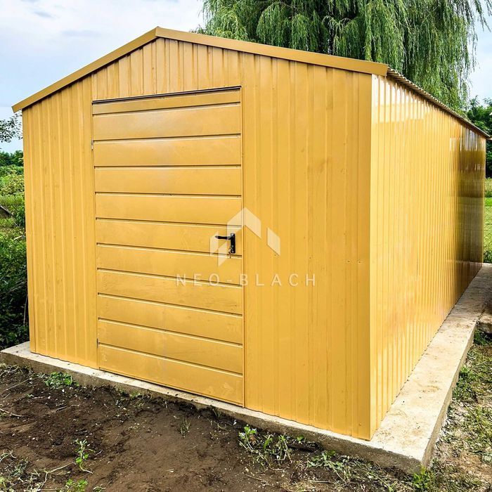 Schowek - Domek Ogrodowy 3,5X6M Drzwi - Piaskowy Dwuspadowy Nb137
