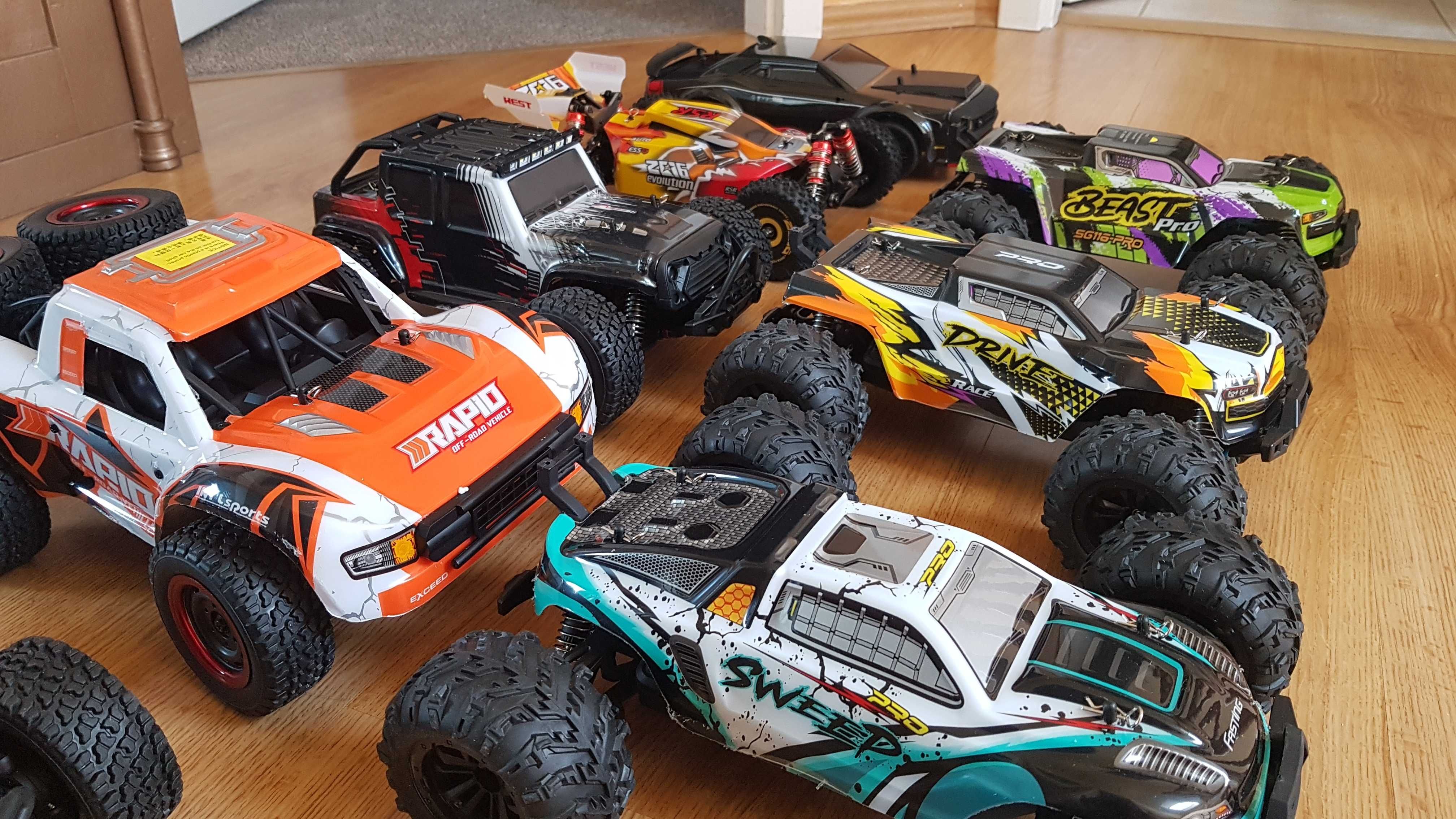 Rc auto zdalnie sterowane 4x4 silnik bez szczotkowy 70km/h