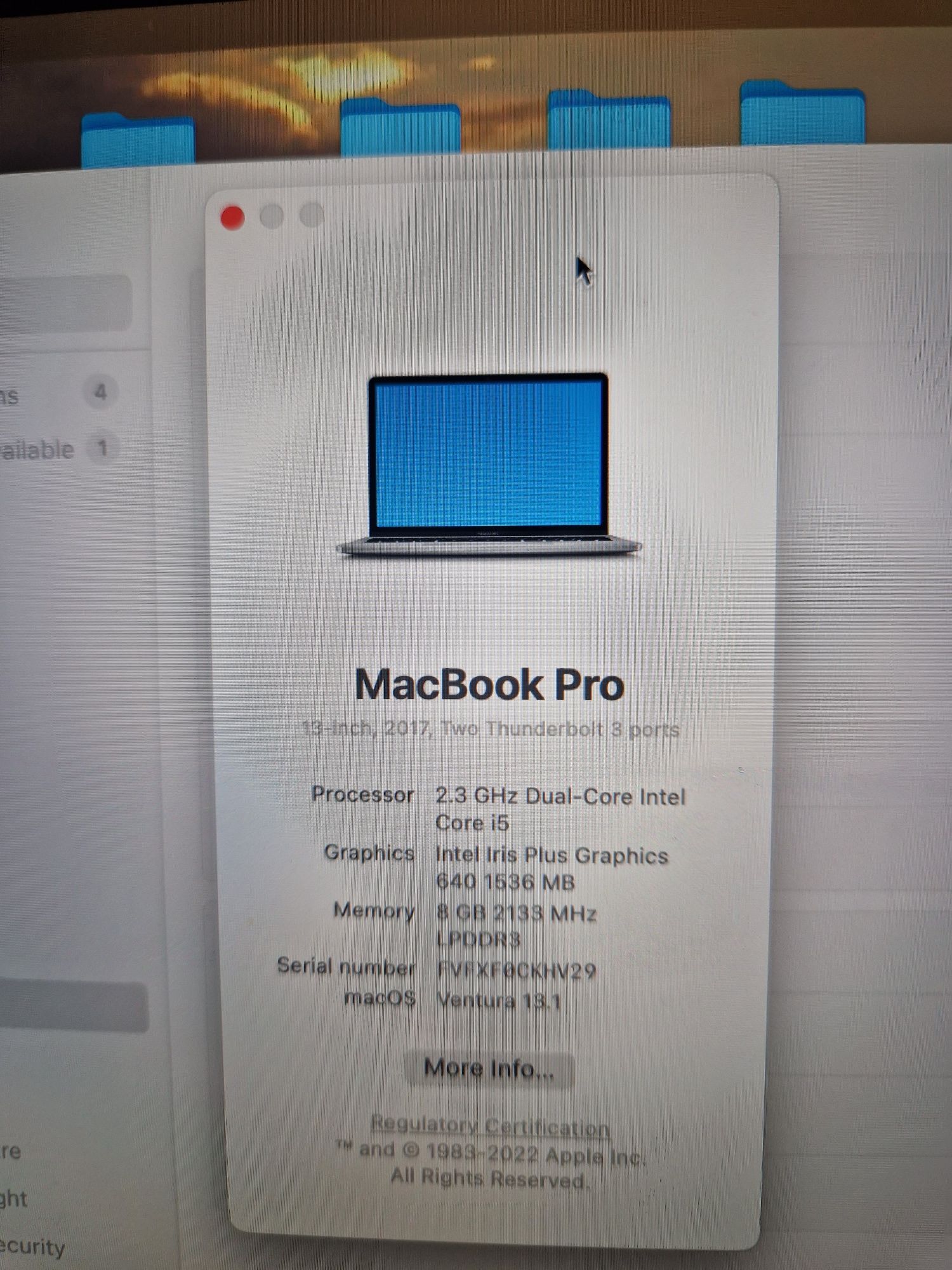 Macbook Pro 13' 250GB