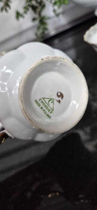 Chodzież filiżanki Iwona stara porcelana prl