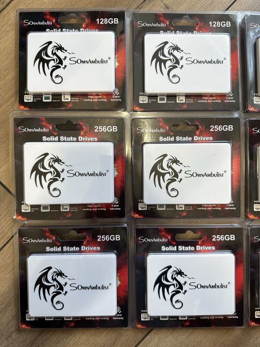 Нові SSD 64, 128, 256, 512 GB 1 TB SomnAmbulist  2.5" SATA ссд