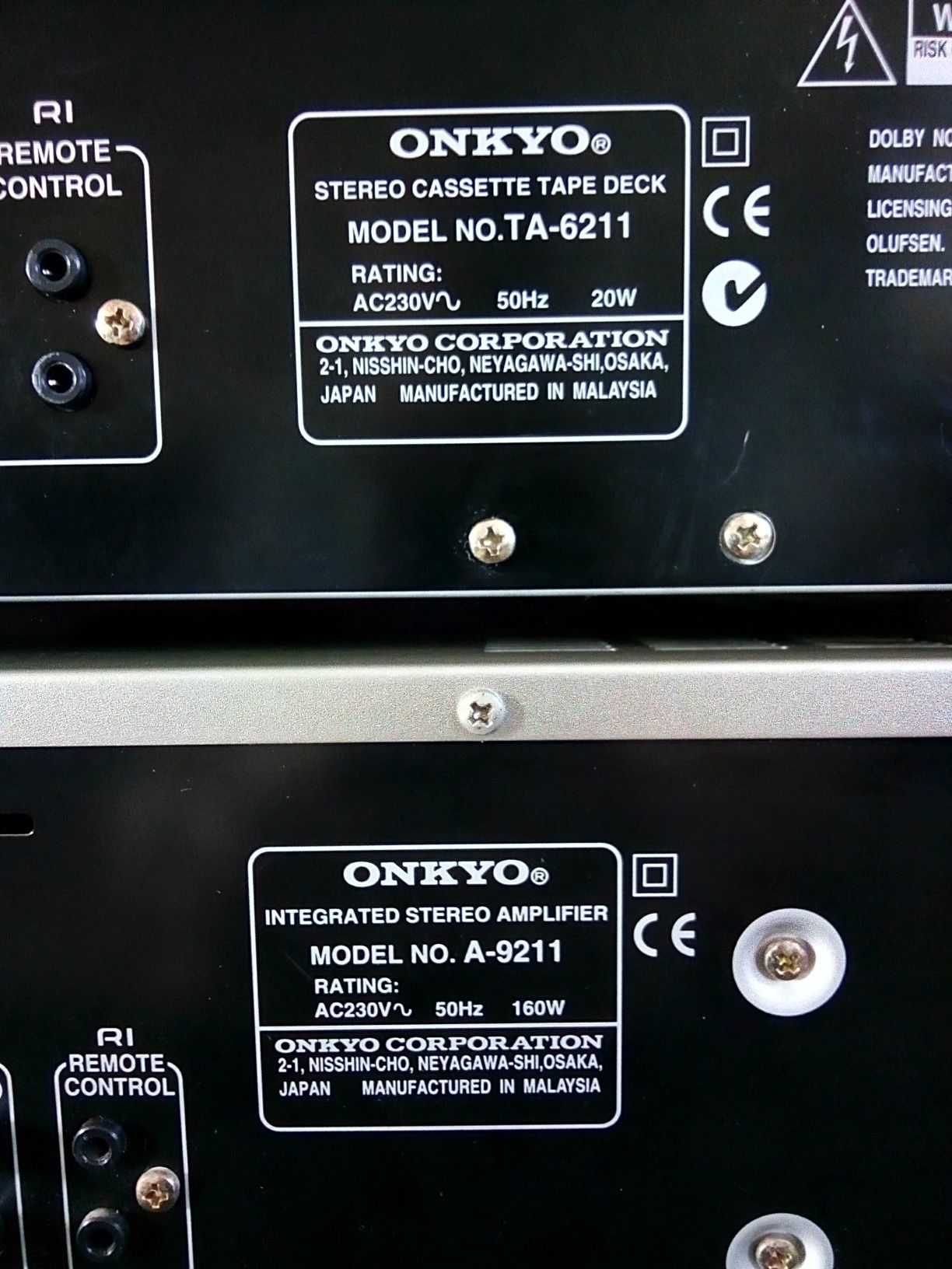 Onkyo A-9211, TA-6211, DX-7211, T-4211