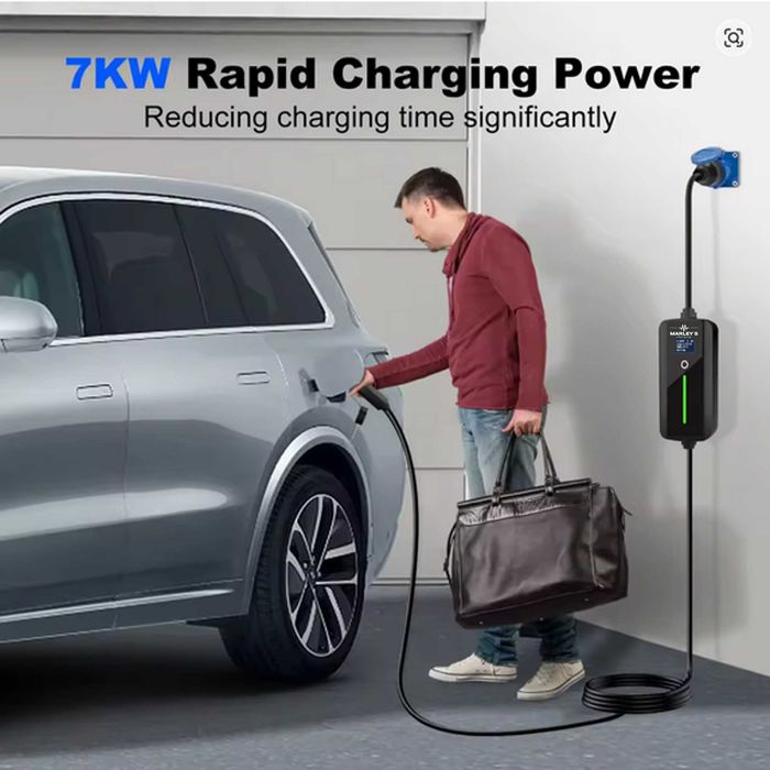 Carregador Portátil Eletricos 7 kw - 32A - c/ Bolsa e 5 METROS CABO