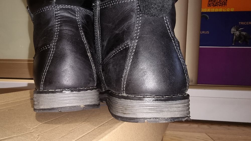 Натуральні шкіряні зимові чобітки термо