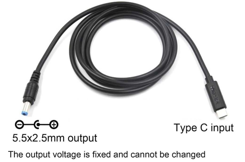 Кабель-тригер USB-C на DC 12V/15V/ 20V |WITRN | 1.2M / 2M / 3M | OПТ