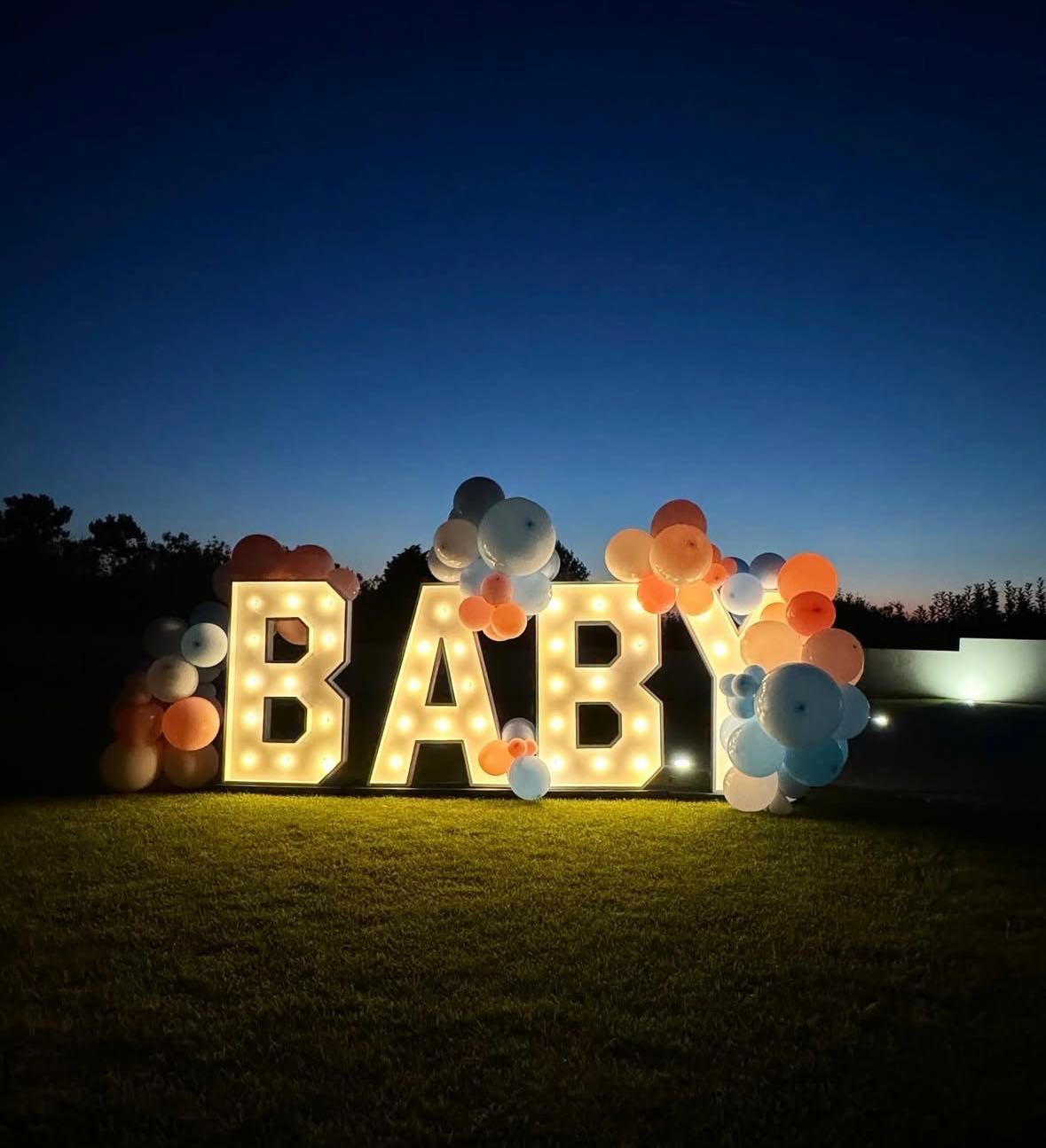 Letras gigantes para eventos
