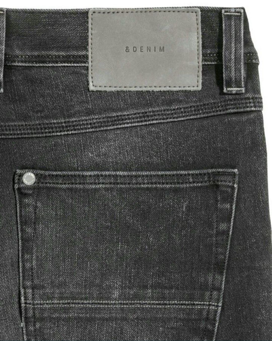 H&M р.54-56 талия 100-105см мужские серые джинсы