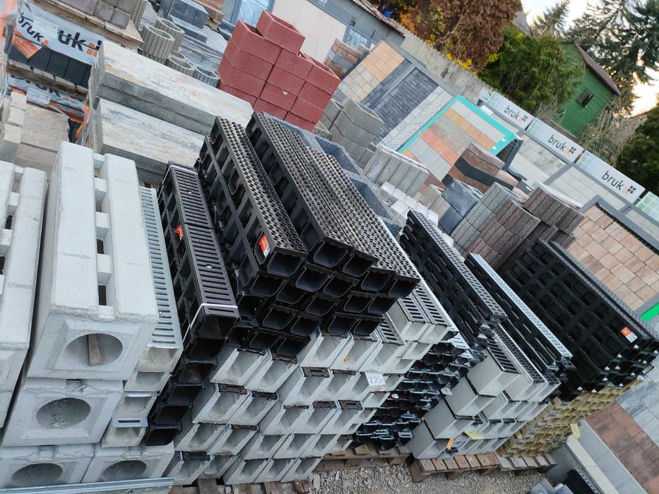 Korytko ciek wodny odwodnienie liniowe kanał przepust