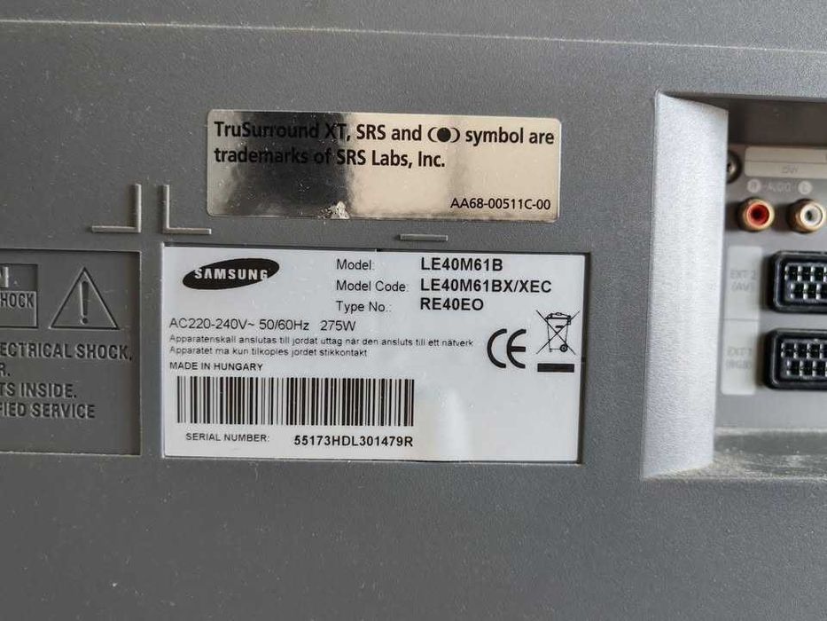 TV Samsung LE40M61B
