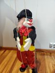Marionetka kukiełka klaun teatralna wys.65cm. OKAZJA!!!
