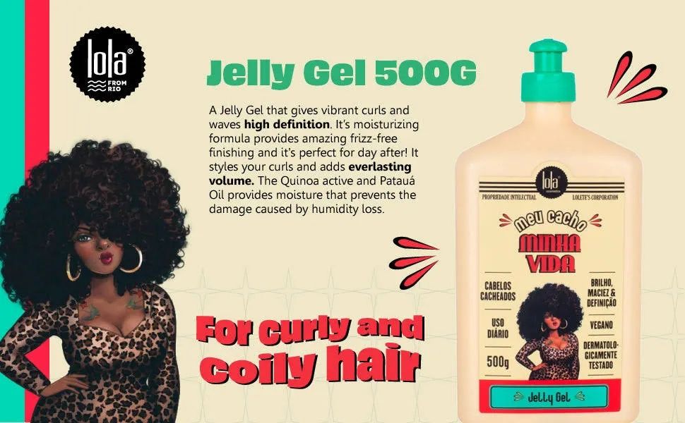 Lola Jelly Gel Caracóis Cabelo Cacheado Emb. selada