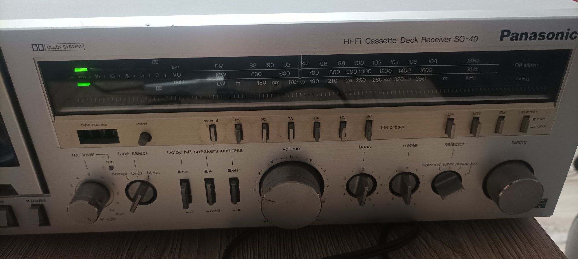 Panasonic hi-fi cassette deck reciever SG-49