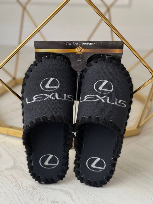 Тапочки мужские с логотипом авто БМВ Мерс Ауди Порш натуральный войлок