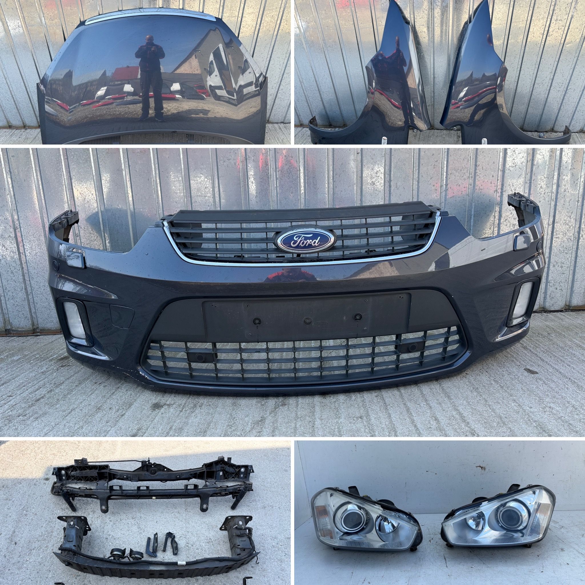 Zderzak maska lampa xenon błotnik Ford C-MAX H4