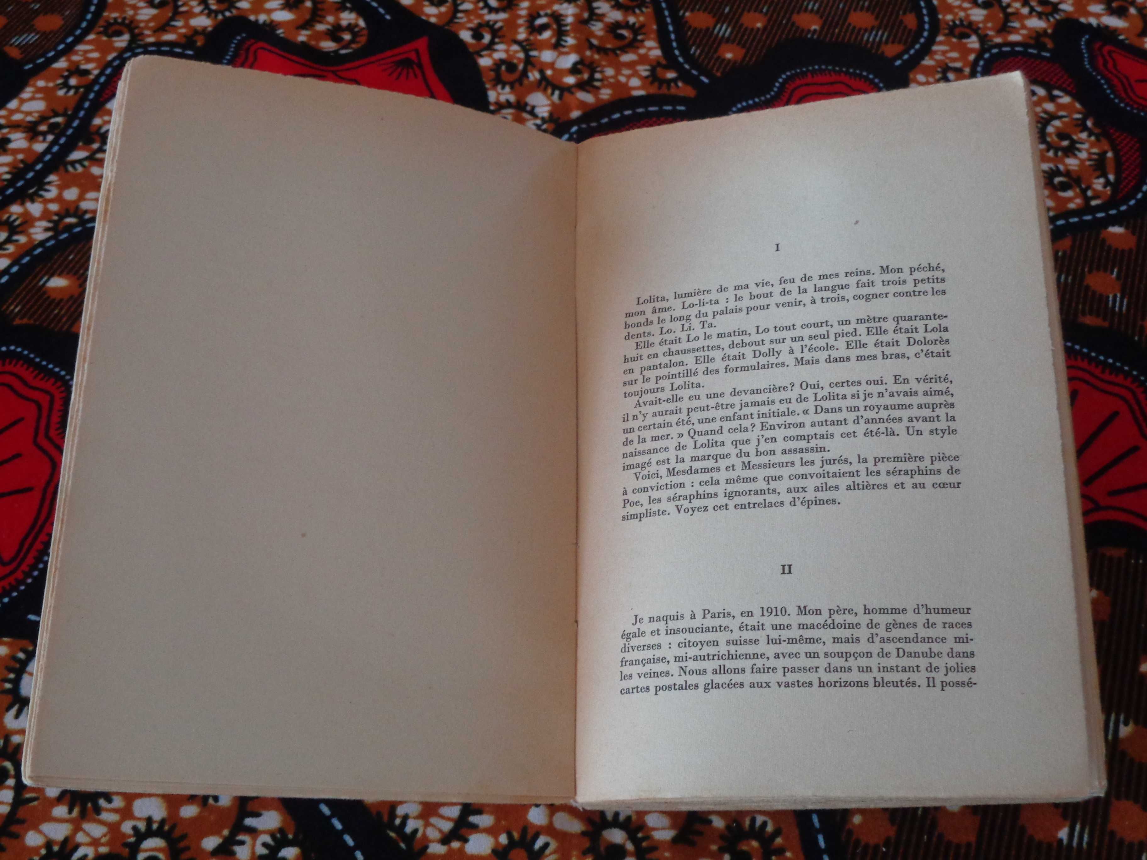 Lolita. Vladimir Nabokov. Ed. Original. Primeiro Ano. Gallimard. 1959.