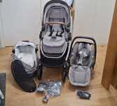Conjunto Maxi Cosi Adorra Oria Peeble Pro Cadeira Auto Passeio Alcofa