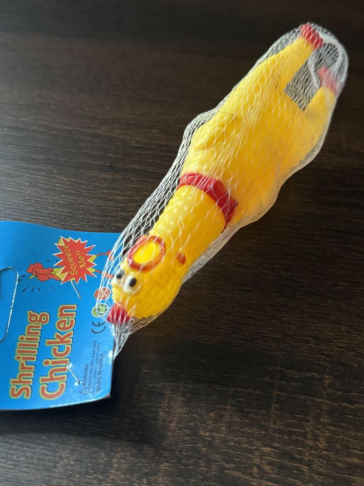 Zabawka dla psa gumowy kurczak 16 cm 48tknzw