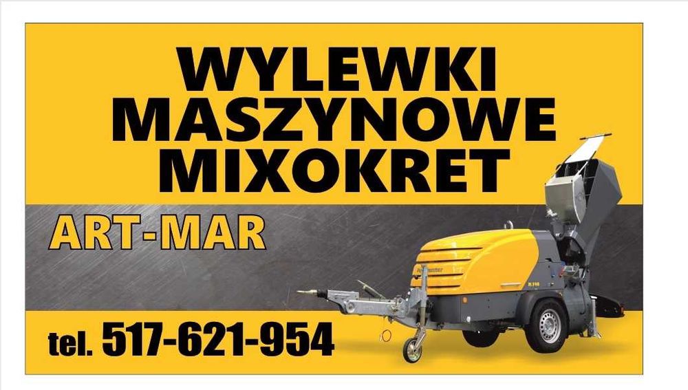 WOLNE TERMINY! Wylewki maszynowe MIXOKRETEM Radom,Warszawa,Raszyn...