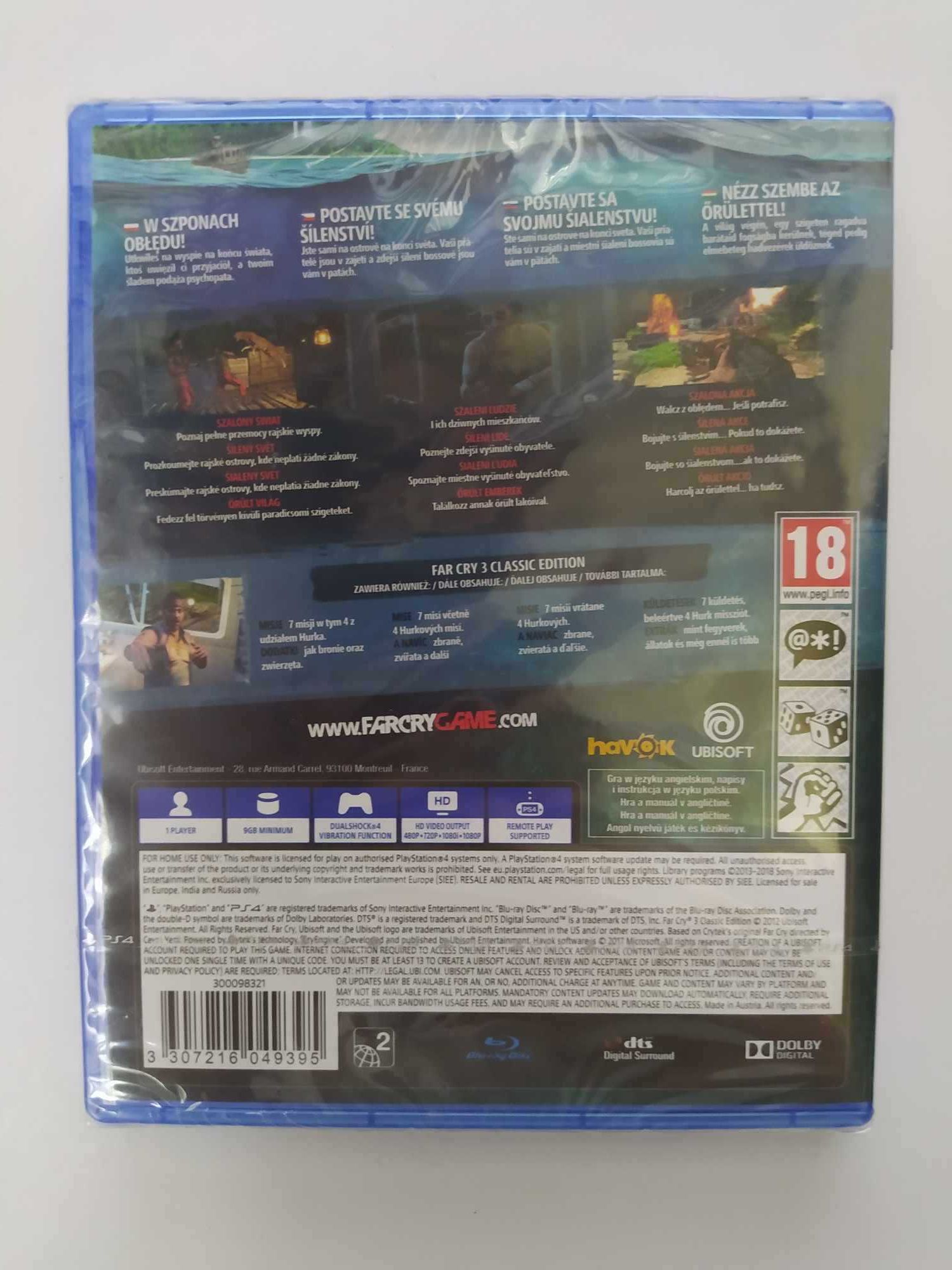 NOWA Far Cry 3 PS4 Polskie napisy w grze / Polska okładka Unikat