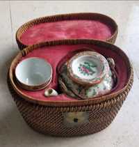 Porcelana chinesa serviço de chá para picnic