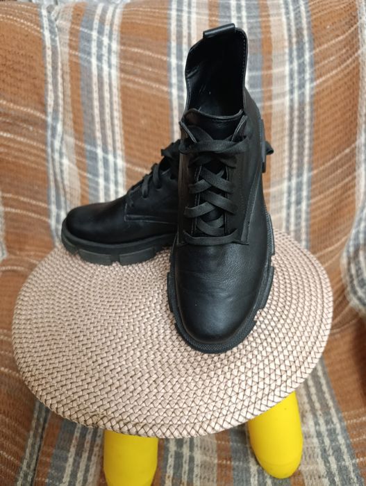 Женские кожаные ботинки,38