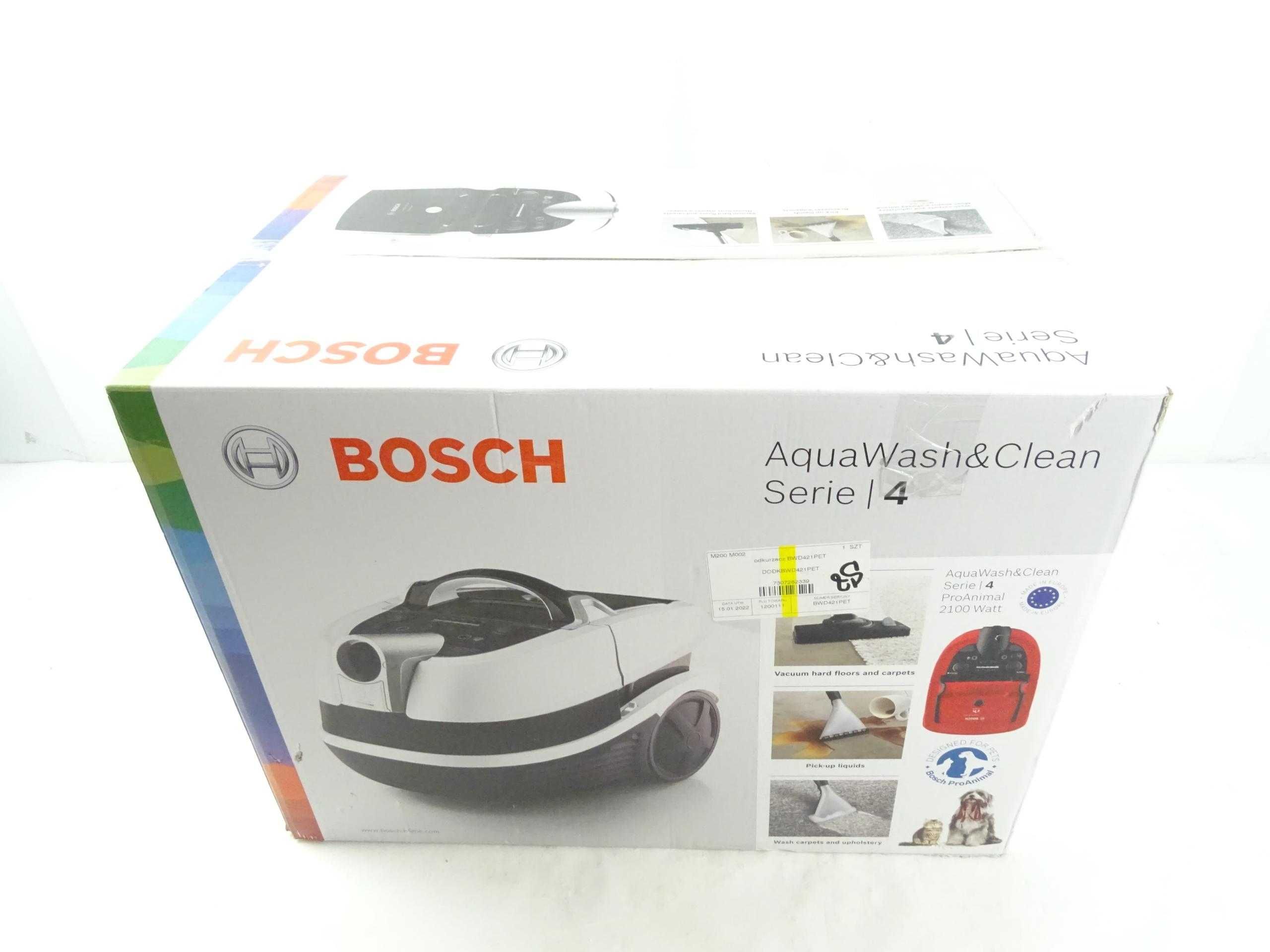 Odkurzacz piorący Bosch BWD421PET 2100 W ProAnimal czerwony