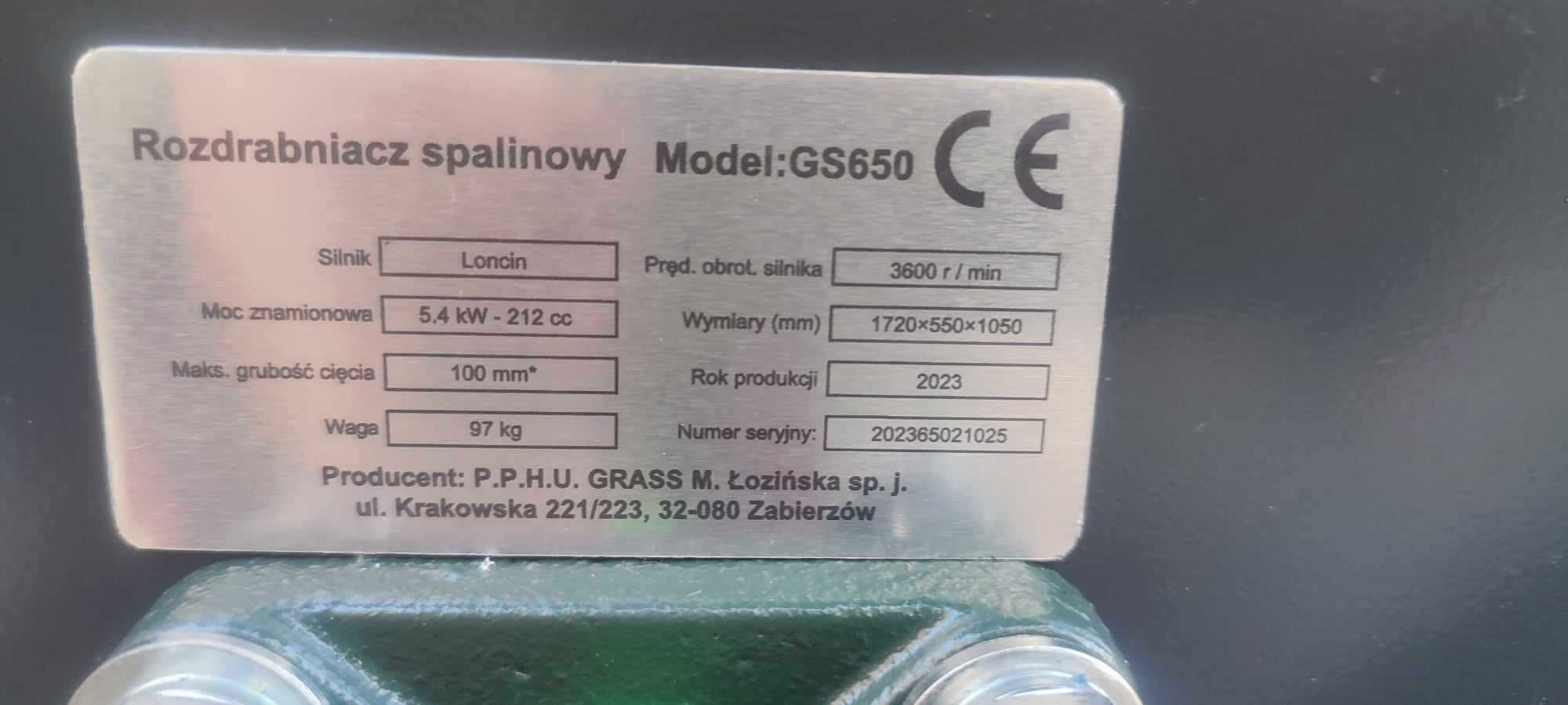 Rozdrabniacz spalinowy GRASS