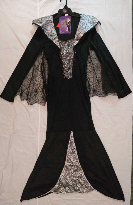 Карнавальньное платье ведьмы, паучихи на Хеллоуин, размер S, новое