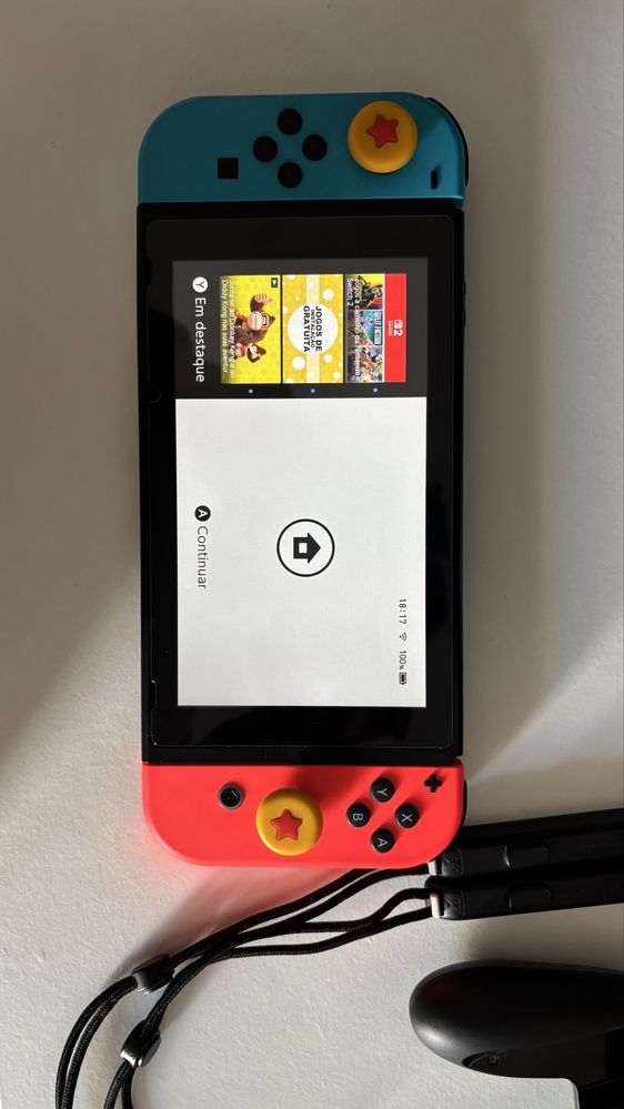 Nintendo Switch v1 com caixa