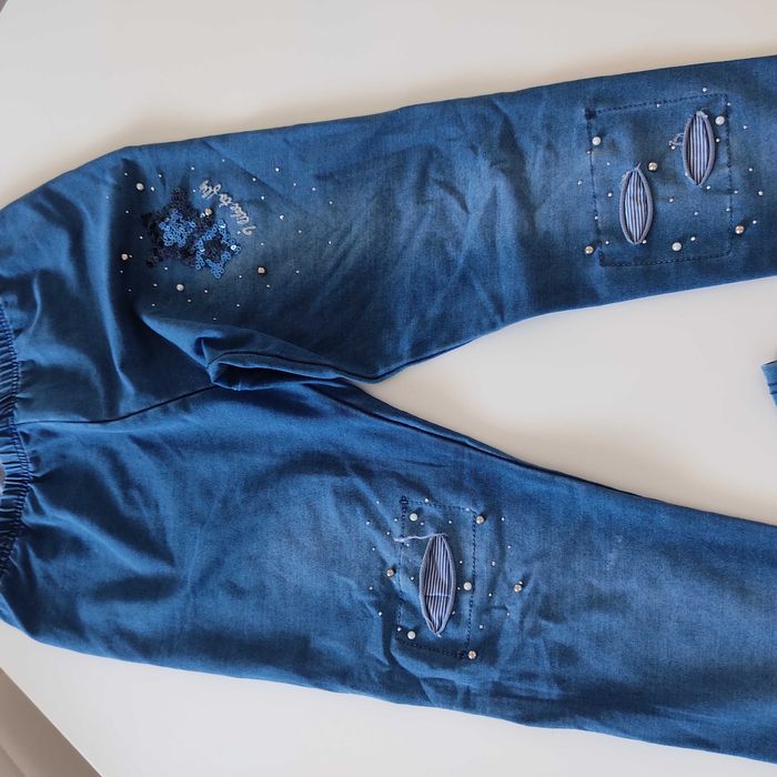 Calças treggins para menina