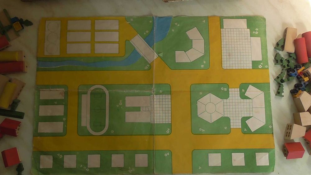 Конструктор СРСР Молодий архітектор деревина, 63 елементи