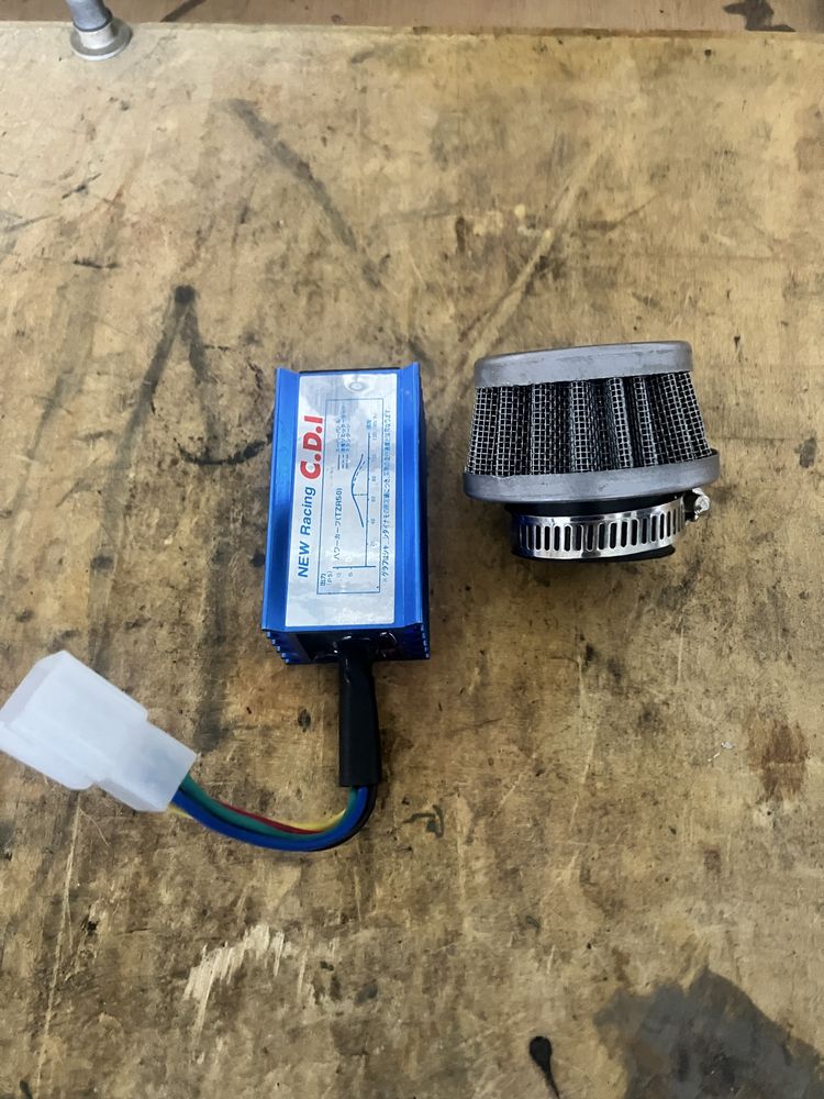 Moduł zapłonowy CDI 5 pin filtr stożkowy pit bike cross mini