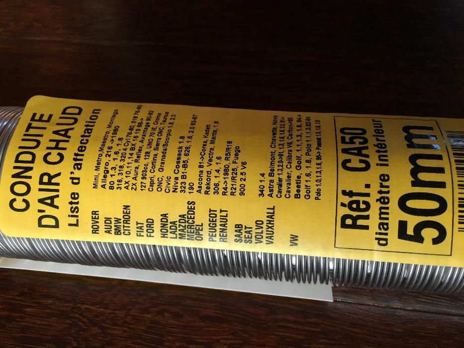 Conduta de ar de admissão - BMW , Audi, Ford etc 50 MM