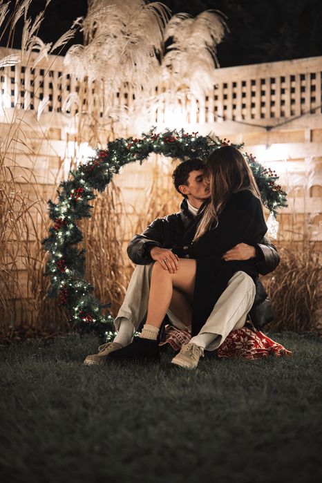 Sesje świateczne w szklarni